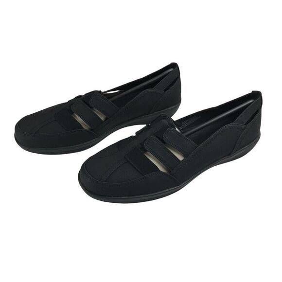 Comfortview Loafer Slip-on Flat Elowen Style Black Womens Size 9.5M NWT - Picture 1 of 7
